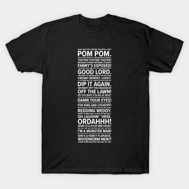 Ghosts Quotes T-Shirt by barberdesigniow